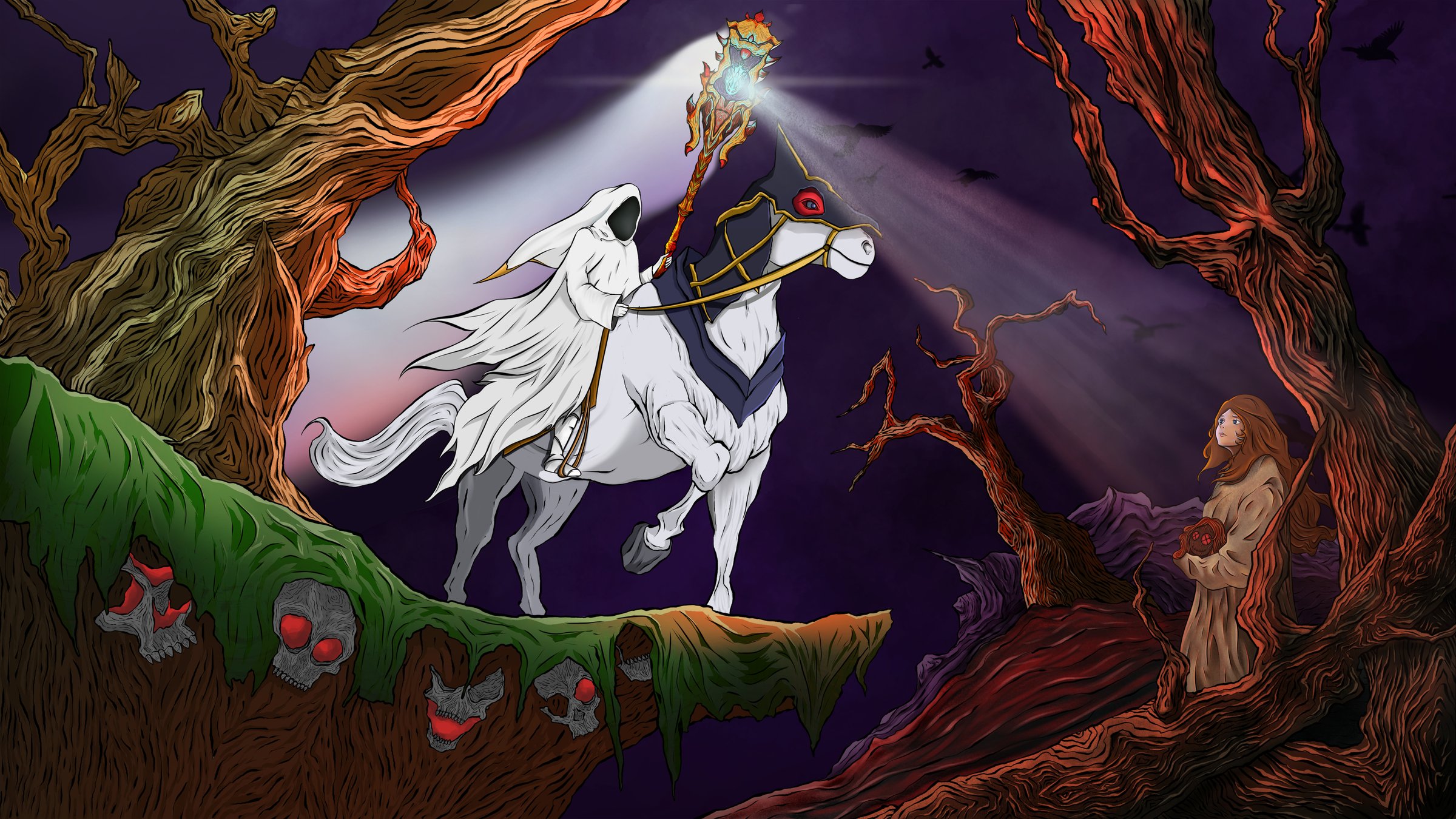 Between Shadow and Light — Illustration by Zeeshan Ahmad