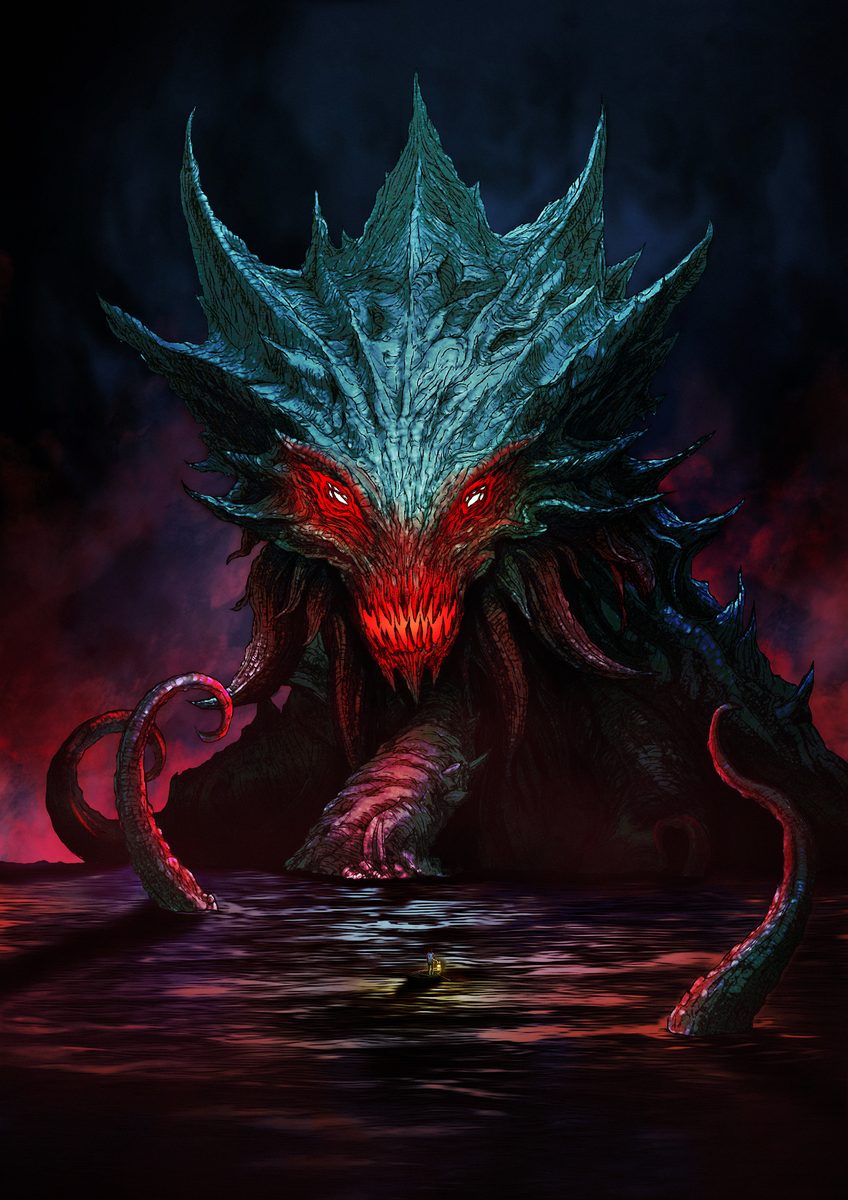 Dagon — Illustration by Zeeshan Ahmad